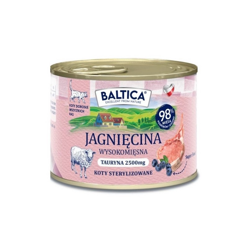 BALTICA PRZYSMAKI REGIONÓW Kot dorosły Jagnięcina 185g