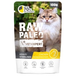 RAW PALEO Adult Sterilised Cat Chicken 100g
