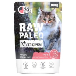 RAW PALEO Adult Sterilised Cat Pork 100g