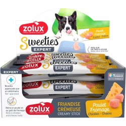 ZOLUX Sweeties kremowy przysmak dla psa z kurczakiem i serem 14g - 1 szt.