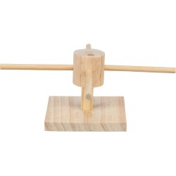 TRIXIE Karuzela do karmienia dla gryzoni drewno 22 x 8 x 22 cm