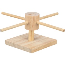 TRIXIE Karuzela do karmienia dla gryzoni drewno 22 x 8 x 22 cm