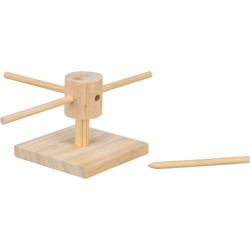 TRIXIE Karuzela do karmienia dla gryzoni drewno 22 x 8 x 22 cm
