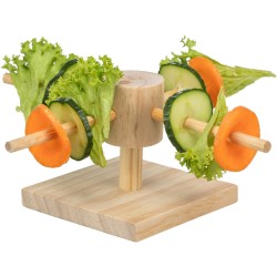 TRIXIE Karuzela do karmienia dla gryzoni drewno 22 x 8 x 22 cm