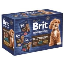 BRIT PREMIUM BY NATURE Pouch Gravy Fillets Multipack (12x 85g)