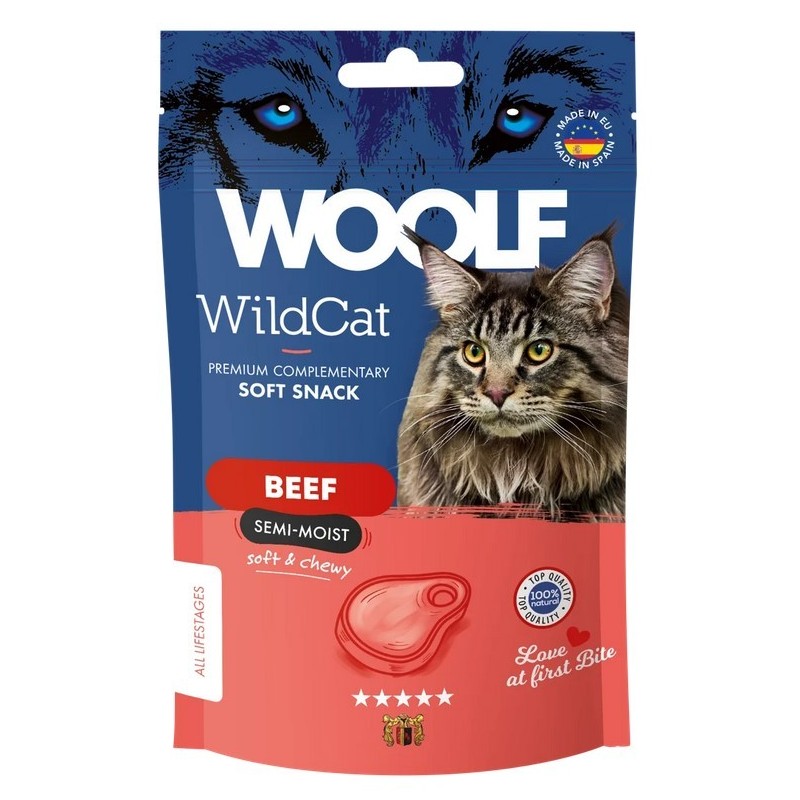 WOOLF WildCat Snacks Beef 50g