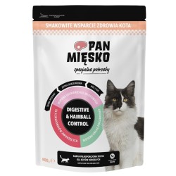 PAN MIĘSKO Specjalne potrzeby dla kota Digestive and Hairball Control rozm. M 800g