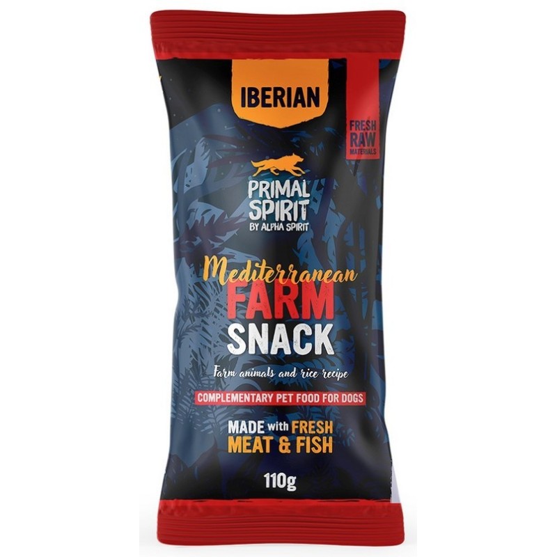 ALPHA SPIRIT Primal Spirit Przysmak Iberian Mediterranean Farm 110g