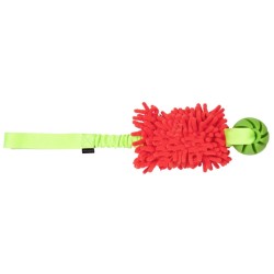 DINGO Szarpak mop Bungee z rączką i piłką - czerwony