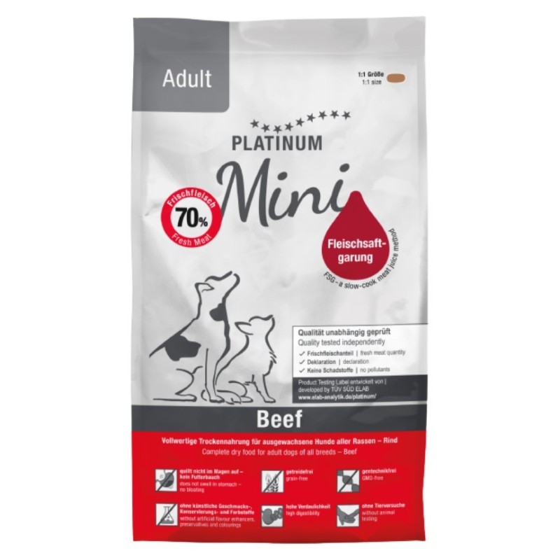 PLATINUM Adult Beef MINI 900g