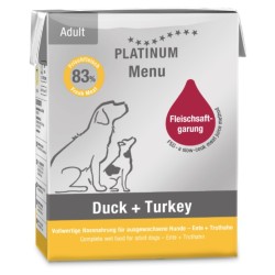 PLATINUM Menu Adult Duck-Turkey 375g