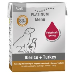 PLATINUM Menu Adult Iberico and Turkey 375g