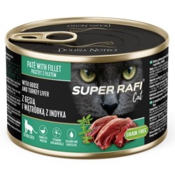 DOLINA NOTECI SUPER RAFI dla kota z sterilizowanego z gęsią i wątróbką z indyka 185g