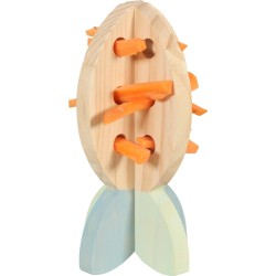 ZOLUX Zabawka na przysmaki dla królika kawii drewniana marchew COSY 6 x 6 x 14 cm