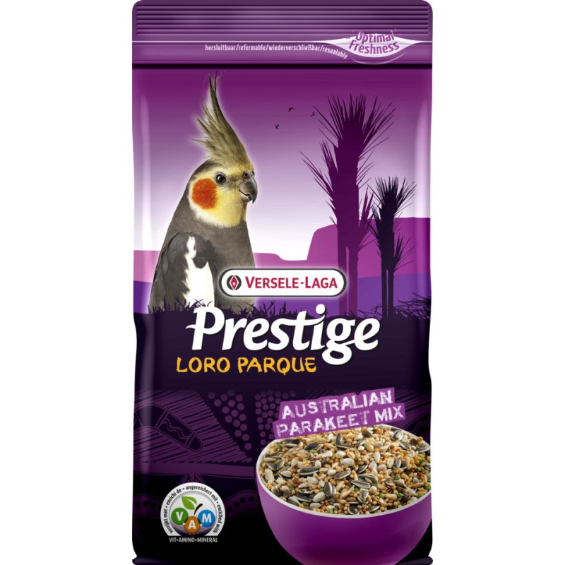 VERSELE-LAGA Prestige Premium Australian Parakeet Loro Parque Mix - dla średnich australijskich papug 1kg PROMO Krótki termin