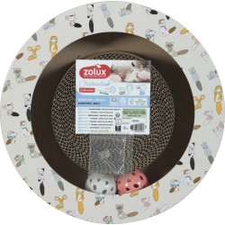 ZOLUX Drapka dla kota CHATOUILLE okrągła z piłkami i kocimiętką 30 x 30 x 5 cm