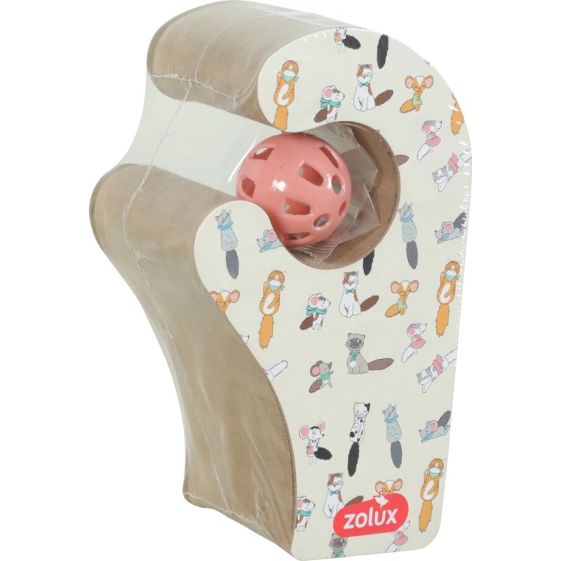 ZOLUX Drapka dla kota składana CHATOUILLE łapka z piłką i kocimiętką 24 x 24 x 19 cm