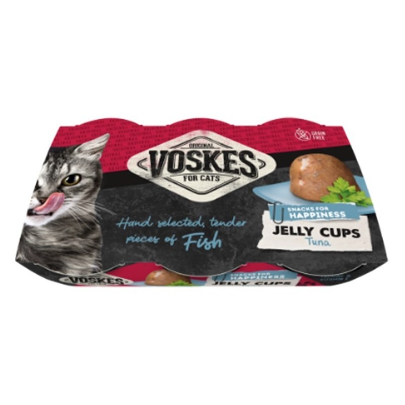 VOSKES Jelly Cups with Tuna 6x 25g