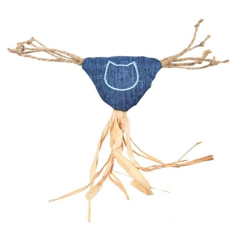 BARRY KING Zabawka dla kota ze sznurkami 14,5 x 5,5 cm - niebieska