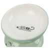 TRIXIE Miska podwyższona z ceramiki dla kota 0.15 l/13 cm - szałwiowa/biała