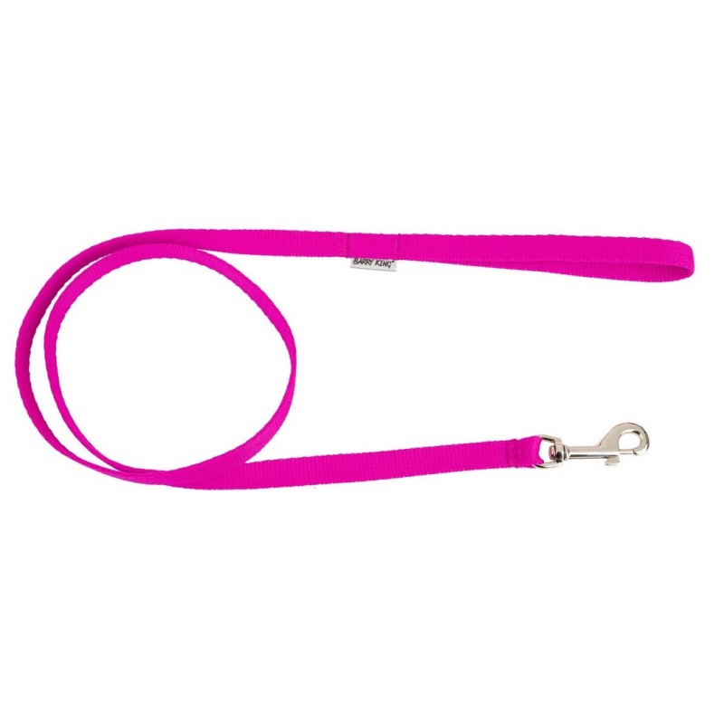 BARRY KING Smycz Classic dla psa - różowa L-XL