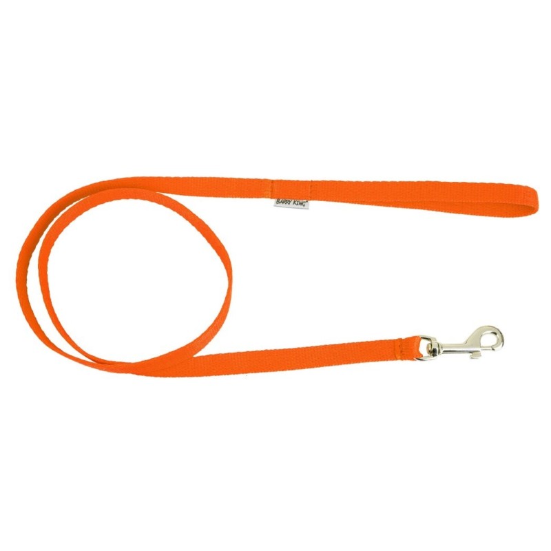 BARRY KING Smycz Classic dla psa - pomarańczowa M-L