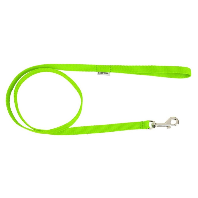 BARRY KING Smycz Classic dla psa - limonka L-XL
