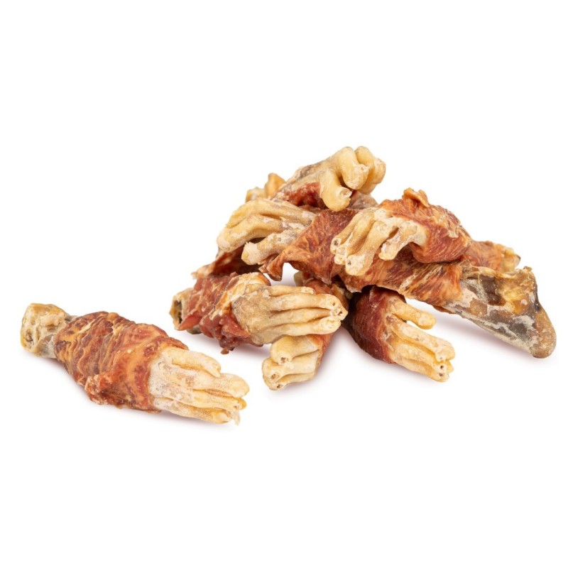 HAU MIAU Puzzo Snack przysmak dla psa łapy królicze owinięte kaczką 300g