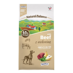 BALTICA Natural and Balance - z Wołowiną dla dużych i średnich psów 9 kg