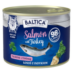 BALTICA EXCELLENT Kot dorosły Salmon with Turkey - Łosoś z indykiem 185g