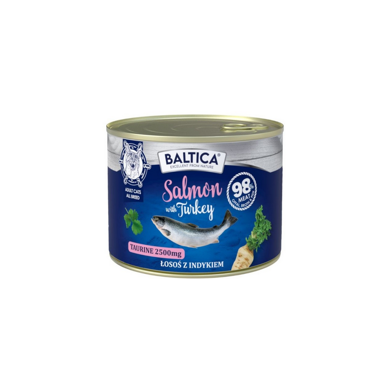 BALTICA EXCELLENT Kot dorosły Salmon with Turkey - Łosoś z indykiem 185g