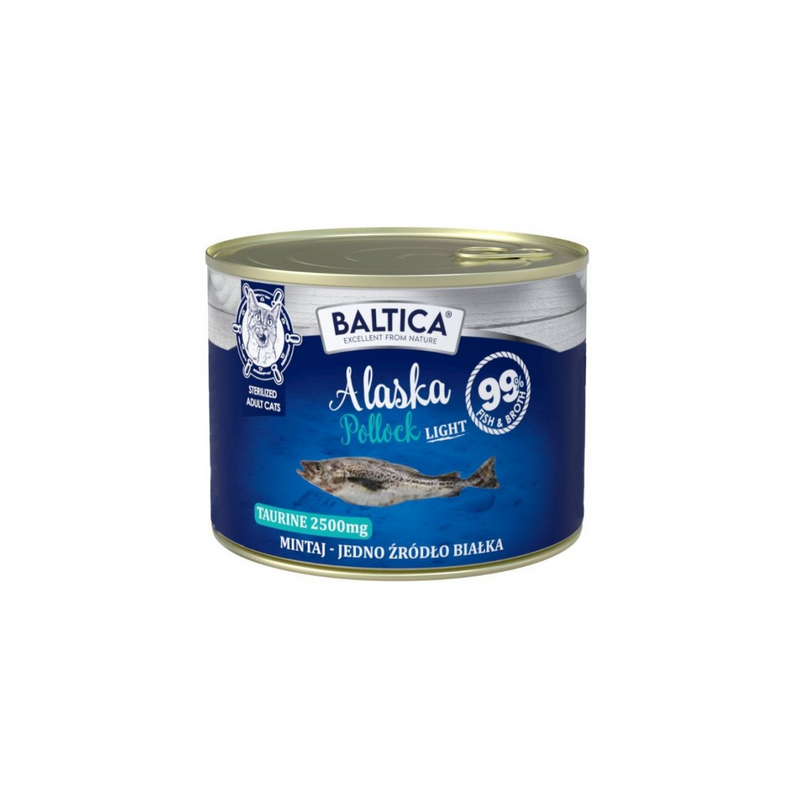 BALTICA EXCELLENT Kot dorosły Alaska Pollock Light - Mintaj 185g