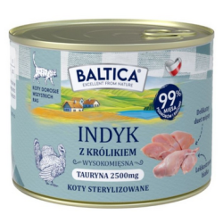 BALTICA PRZYSMAKI REGIONÓW Kot dorosły Indyk z królikiem 185g