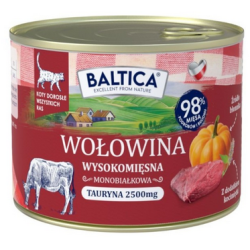 BALTICA PRZYSMAKI REGIONÓW Kot dorosły Wołowina z wątróbką 185g