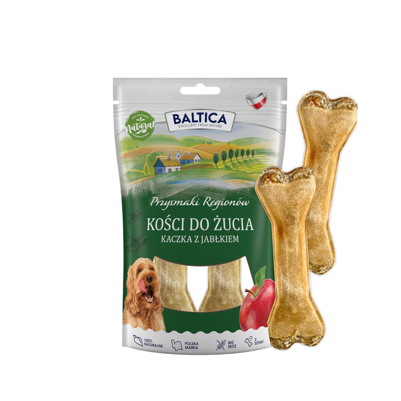BALTICA PRZYSMAKI REGIONÓW Kości do żucia kaczka z jabłkiem 2 szt.