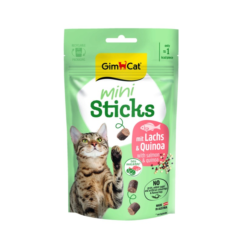 GIMCAT Mini Sticks Łosoś i Komosa 50g