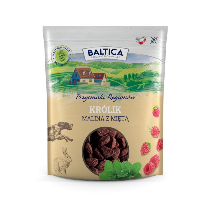 BALTICA PRZYSMAKI REGIONÓW Królik z maliną i miętą 600g