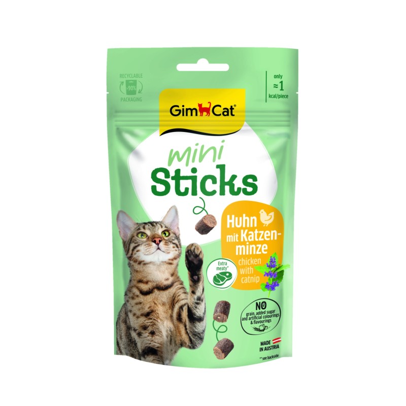 GIMCAT Sticks Mini Kurczak i Kocimiętka 50g