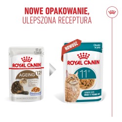ROYAL CANIN Ageing 11+ Jelly karma mokra, kawałki w galaretce, dla kotów dojrzałych po 11 roku życia 85g (saszetka - galaretka)