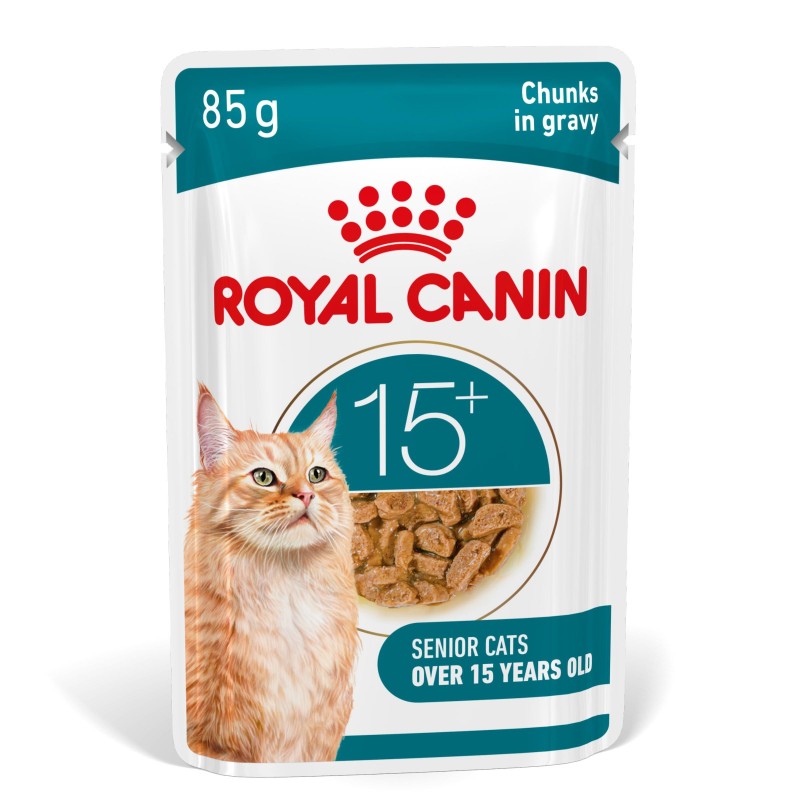 ROYAL CANIN Ageing 15+ karma mokra, kawałki w sosie, dla kotów dojrzałych po 15 roku życia 85g