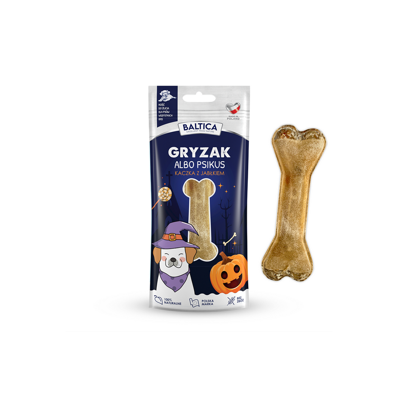 BALTICA Kość Halloween Kaczka z jabłkiem 1 szt.