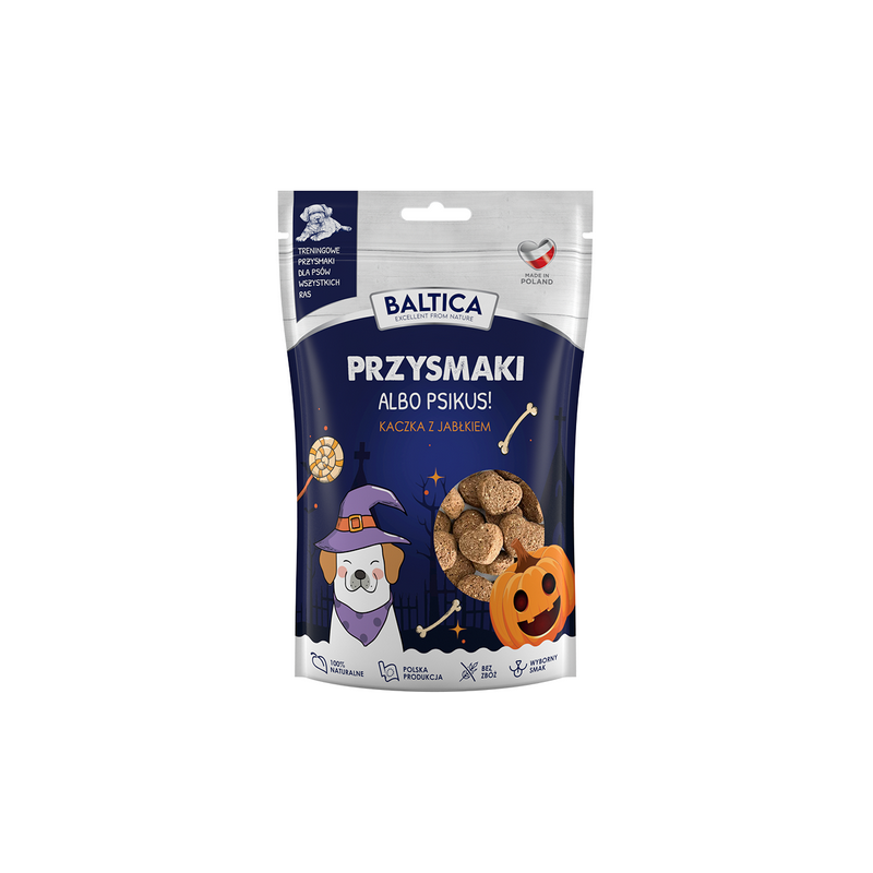 BALTICA Przysmaki Halloween Kaczka z jabłkiem 100g