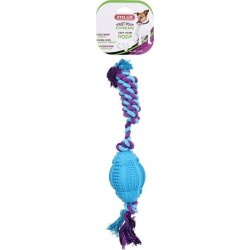 ZOLUX Piłka kauczukowa do rugby ze sznurem 11 cm