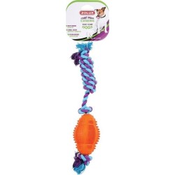 ZOLUX Piłka kauczukowa do rugby ze sznurem 11 cm