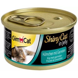 GIMCAT ShinyCat Kurczak z krewetkami w galaretce 70g