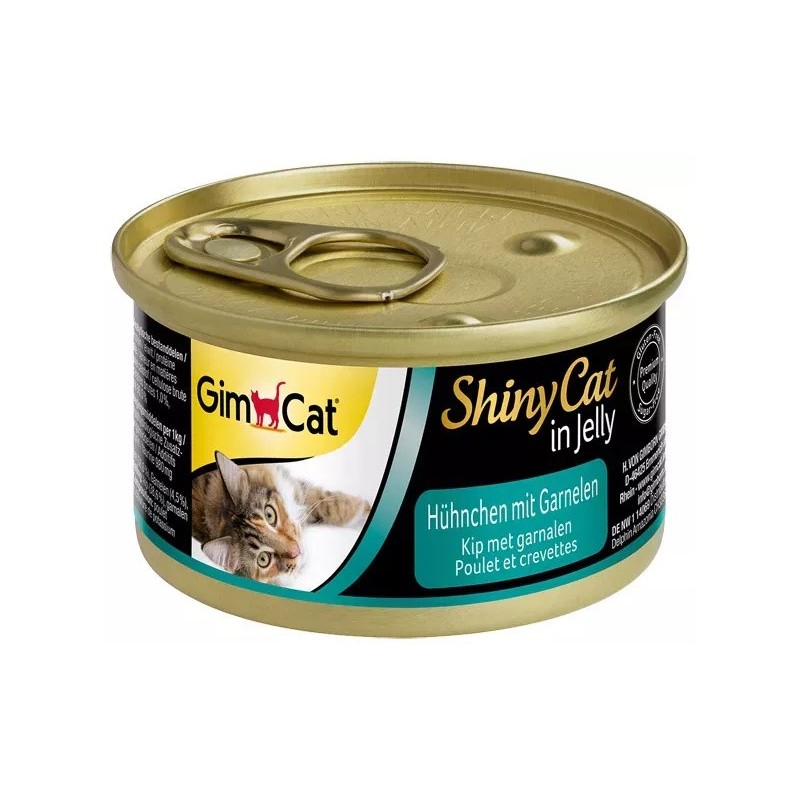 GIMCAT ShinyCat Kurczak z krewetkami w galaretce 70g
