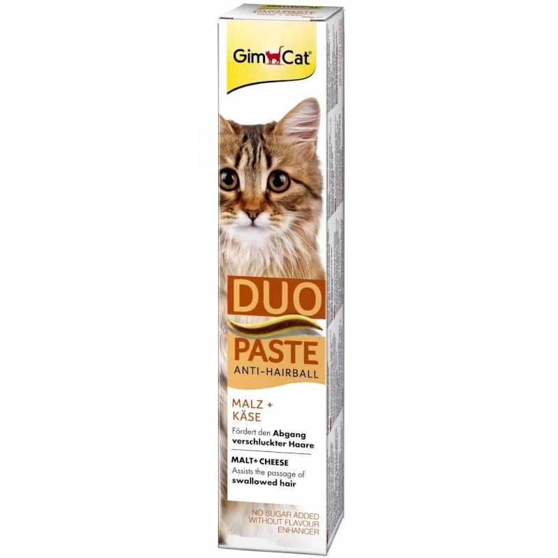 GIMCAT Pasta Duo Anti Hairball Malt z serem 50g