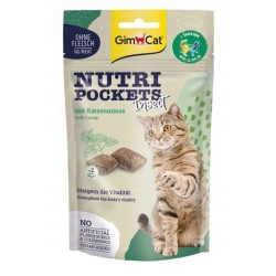 GIMCAT Nutri Pockets Fish z owadami i kocimiętką 60g