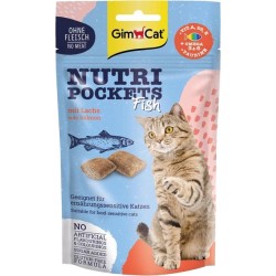 GIMCAT Nutri Pockets Fish z Łososiem 60g