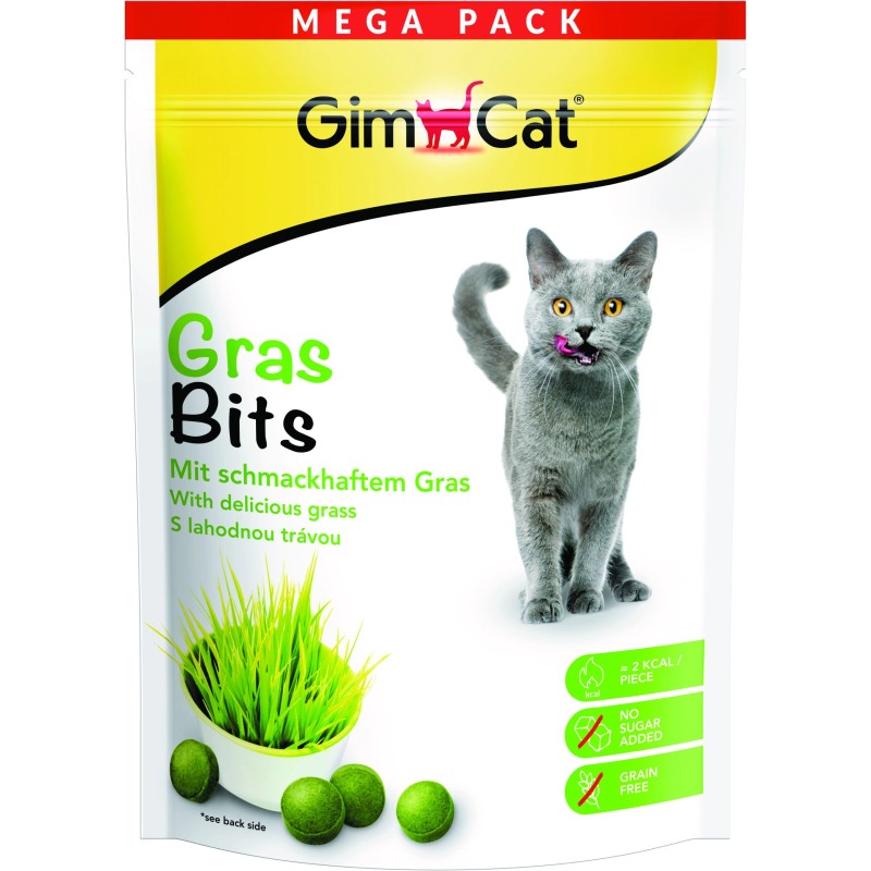 GIMCAT Gras Bits tabletki z trawą 425g